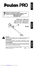 Poulan Pro 530085855 Operator's Manual