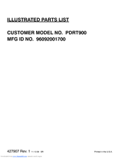 Poulan Pro PDRT900 Illustrated Parts List