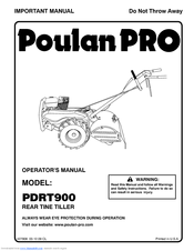 Poulan Pro PDRT900 Operator's Manual