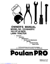 Poulan Pro CO18542STC Owner's Manual