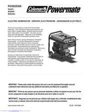Powermate PC0525305 Manual