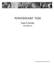 Powerware 700 3000 VA User Manual