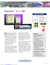 Powerware 5105 Specifications
