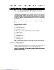 Precor c944 Assembly Instructions