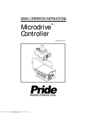 Pride Mobility Microdrive Controller INFMANU2581 Operation Instructions Manual