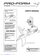 ProForm Interactive Ergometer 765 TR User Manual