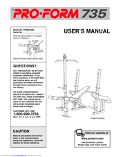 ProForm PFBE64490 User Manual