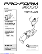 Pro-Form PFEL54931 User Manual