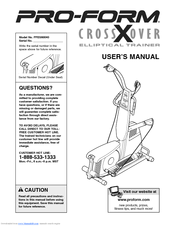 Pro-Form CROSSOVER User Manual