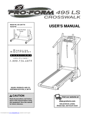 ProForm 495 LS CrossWalk User Manual