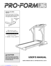 ProForm J6 User Manual
