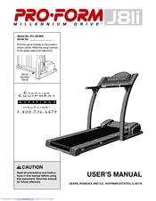ProForm Millennium Drive J8li User Manual