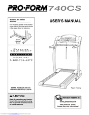 ProForm 740CS User Manual