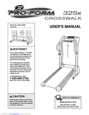 ProForm Crosswalk DRTL39420 User Manual