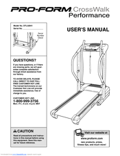 ProForm Crosswalk DTL32941 User Manual