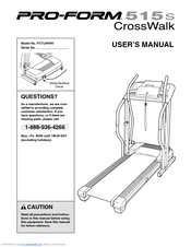 ProForm 515 s CrossWalk User Manual