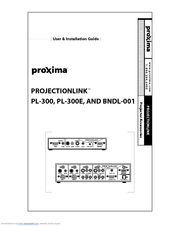 Proxima PROJECTIONLINK PL-300E User's Installation Manual