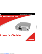 Proxima Proxima DP2000X User Manual