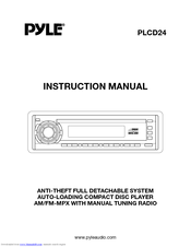 Pyle PLCD24 Instruction Manual