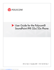 Polycom SoundPoint IP 33x User Manual