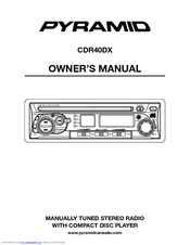 Pyramid CDR40DX Owner's Manual
