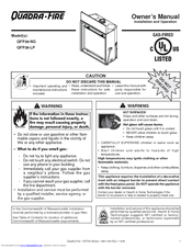 Quadra-Fire QFP38-LP Owner's Manual