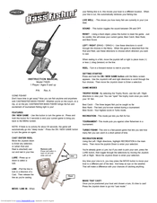 Radica Games CASTMASTER BASS FISHIN' 73025 Instruction Manual