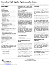 Radio Shack 43-3803 Owner's Manual