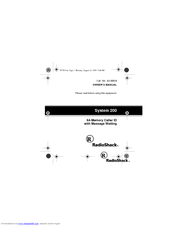Radio Shack System 200 Owner's Manual