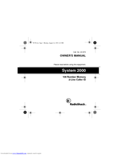 Radio Shack SYSTEM 2000 Owner's Manual