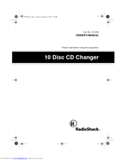 Radio Shack 10 Disc CD Changer Owner's Manual