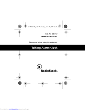 Radio Shack 63-963 Owner's Manual