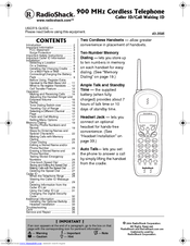 Radio Shack 43-3595 User Manual