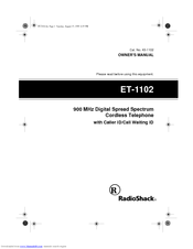 Radio Shack ET-1102 Owner's Manual
