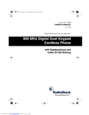 Radio Shack ET-1123 Owner's Manual