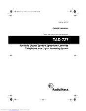 Radio Shack TAD-727 Owner's Manual