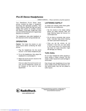 Radio Shack PRO-35 Owner's Manual