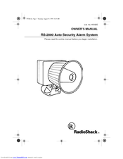 Radio Shack 49-820 Owner's Manual