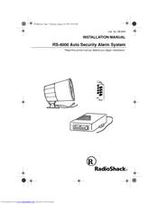 Radio Shack RS-4000 Installation Manual