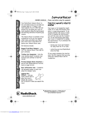 Radio Shack 60-4274 Owner's Manual