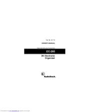 Radio Shack EC-295 Owner's Manual