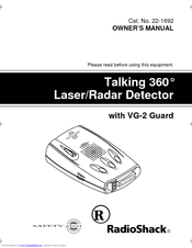 Radio Shack VG-2 Guard Owner's Manual