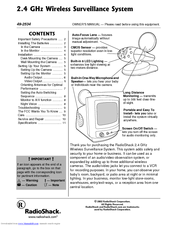 Radio Shack 49-2534 Owner's Manual