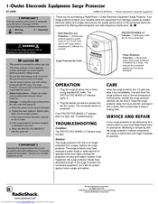 Radio Shack 61-2430 Owner's Manual