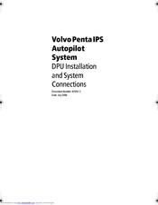 Volvo Penta VolvoPenta IPS Autopilot System DPU Installation And Connections
