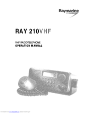 Raymarine Ray 210 Operation Manual
