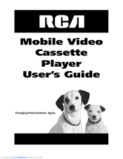RCA Mobile Video Cassette Player User Manual