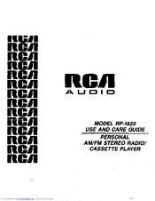 Rca RP-1820 Use And Care Manual