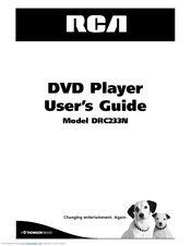 RCA DRC233N - Progressive-Scan DVD Player User Manual