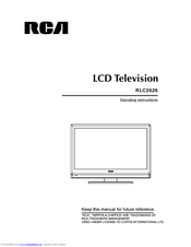 RCA RLC2626 Operating Instructions Manual
